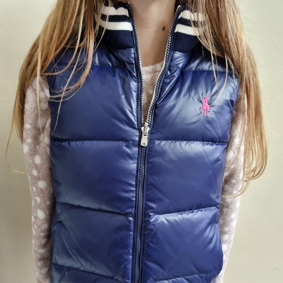Polo Ralph Lauren reversible down filled gilet Age 14-16Fits ladies uk 8 - Picture 4 of 4